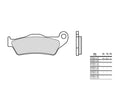 Pastillas de freno sinterizadas Brembo 07001XS BREMBO 07001XS