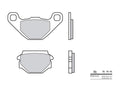 Pastillas de freno orgánicas Brembo 07015 BREMBO 7015