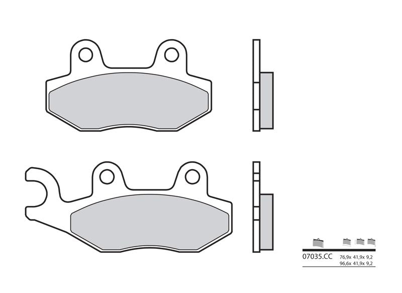 Pastillas de freno orgánicas Brembo 07035 BREMBO 7035