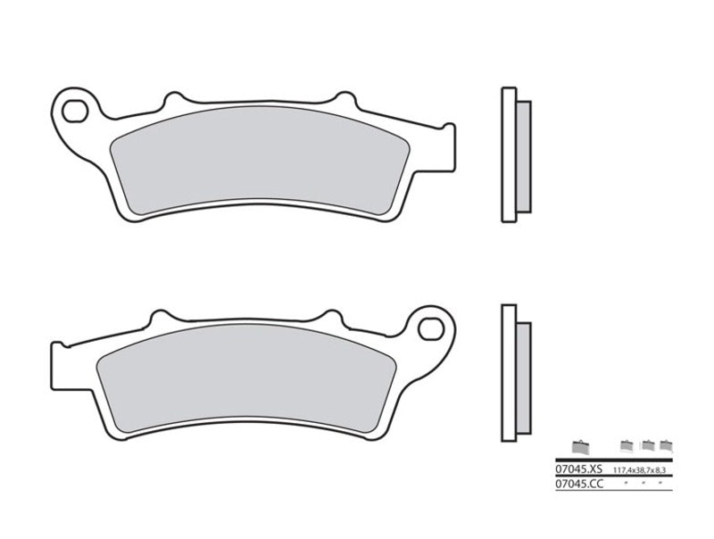 Pastillas de freno sinterizadas Brembo 07045XS BREMBO 07045XS