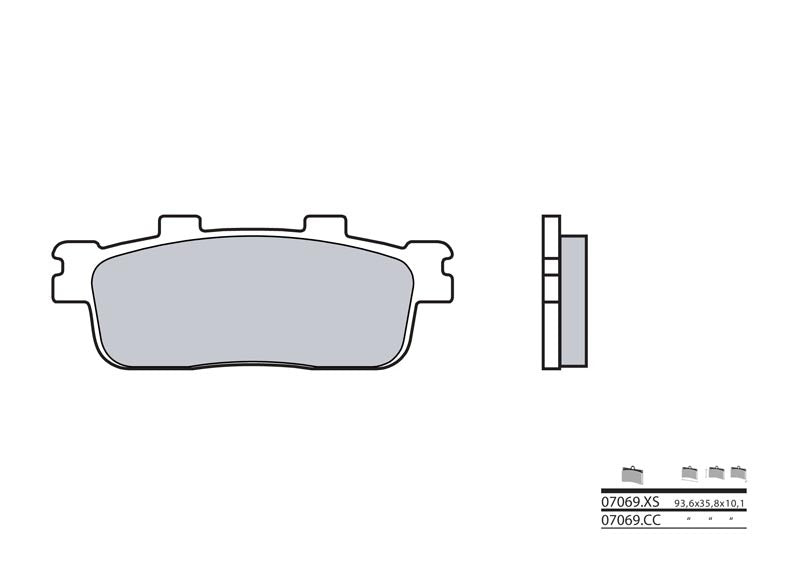 Pastillas de freno sinterizadas Brembo 07069XS BREMBO 07069XS