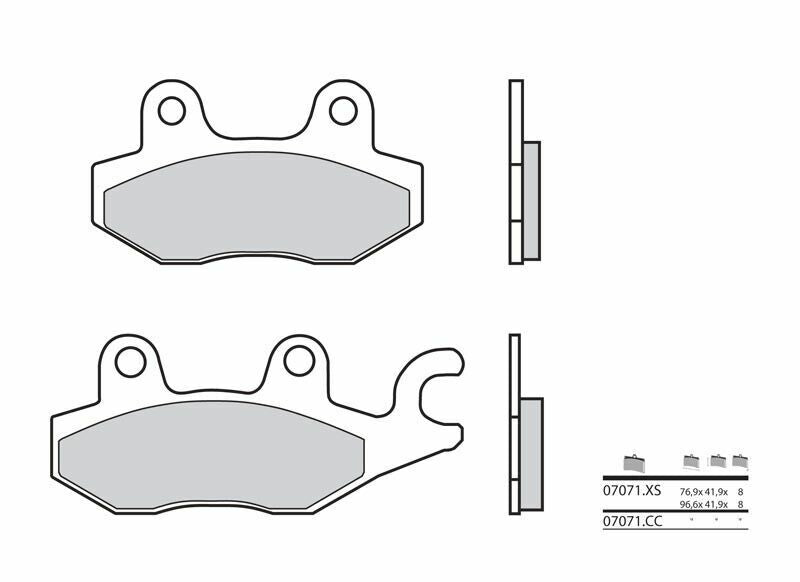 Pastillas de freno sinterizadas Brembo 07071XS BREMBO 07071XS