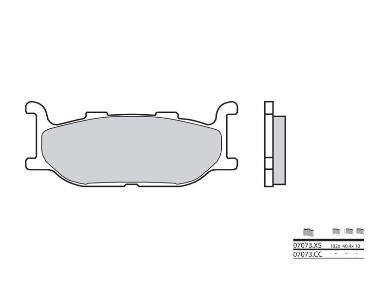 Pastillas de freno sinterizadas Brembo 07073XS BREMBO 07073XS