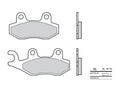 Pastillas de freno orgánicas Brembo 07076 BREMBO 7076