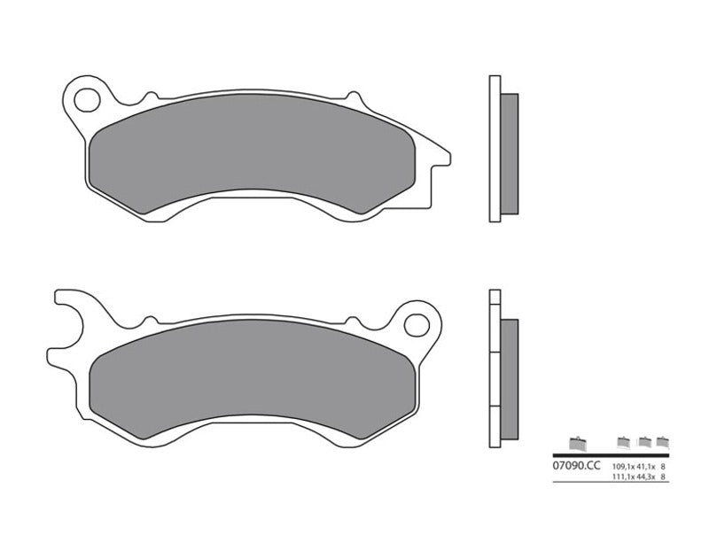 Pastillas de freno orgánicas Brembo 07090 BREMBO 7090