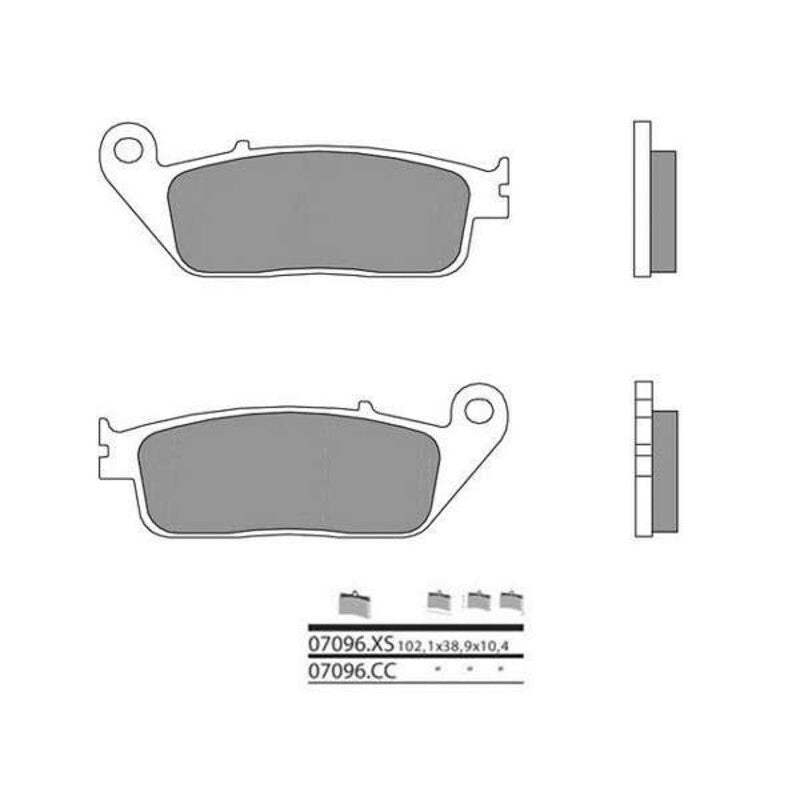 Pastillas de freno orgánicas Brembo 07096 BREMBO 7096