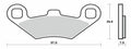 Pastillas de freno sinterizadas Brembo 07104XS BREMBO 07104XS