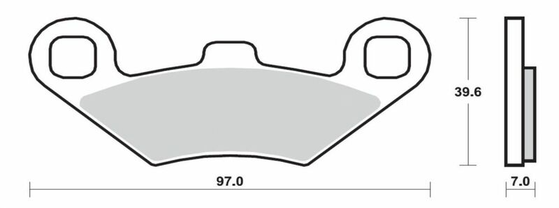 Pastillas de freno sinterizadas Brembo 07104XS BREMBO 07104XS