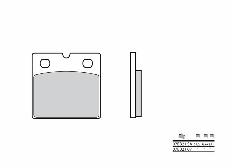 Pastillas de freno sinterizadas Brembo 07BB21SA BREMBO 07BB21SA