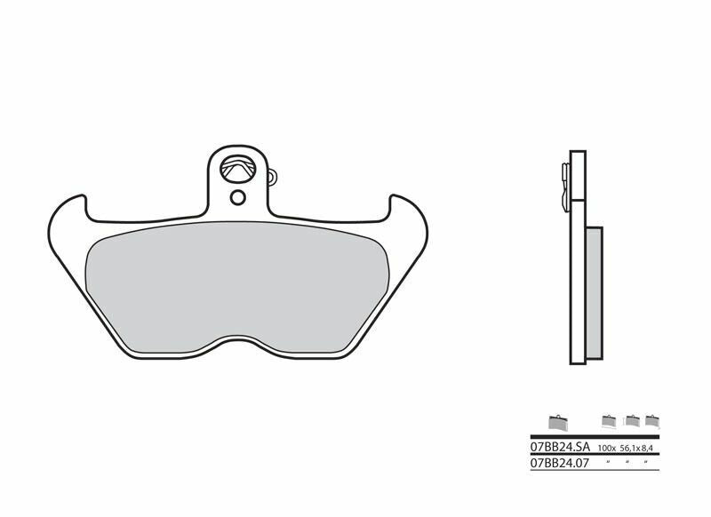 Pastillas de freno orgánicas Brembo 07BB2407 BREMBO 07BB2407