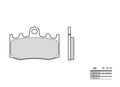 Pastillas de freno sinterizadas Brembo 07BB26LA BREMBO 07BB26LA