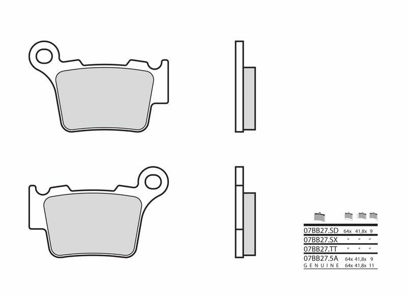 Pastillas de freno sinterizadas Brembo 07BB275A BREMBO 07BB275A