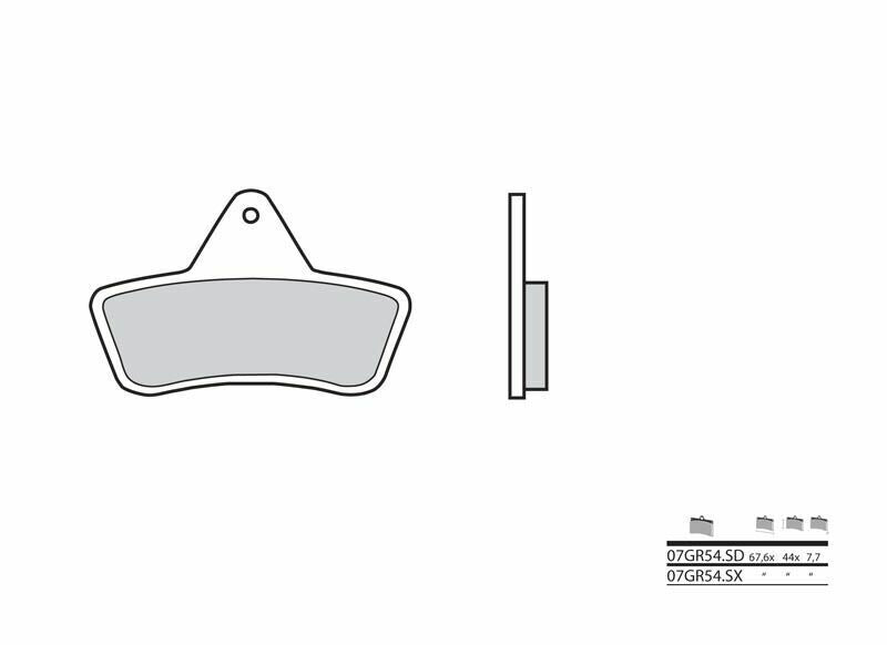 Pastillas de freno sinterizadas Brembo 07GR54SD BREMBO 07GR54SD