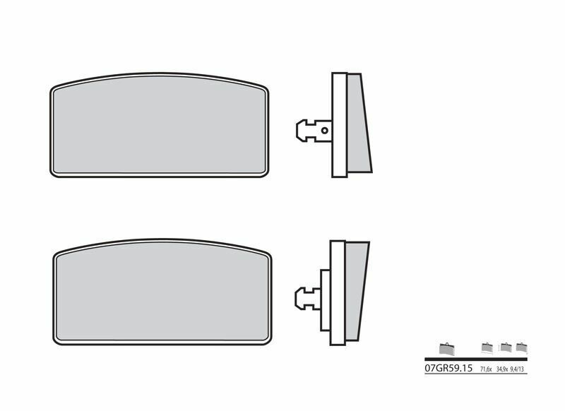 Pastillas de freno orgánicas Brembo 07GR5915 BREMBO 07GR5915