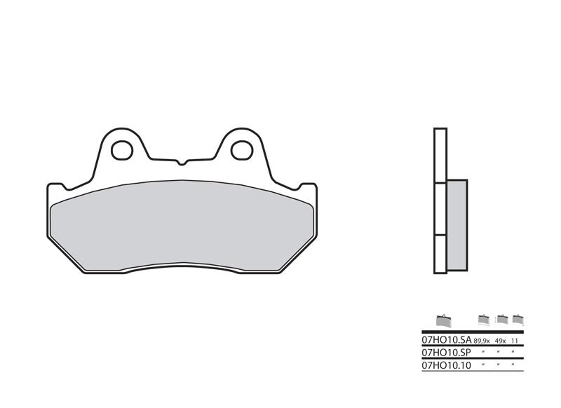 Pastillas de freno sinterizadas Brembo 07HO10LA BREMBO 07HO10LA