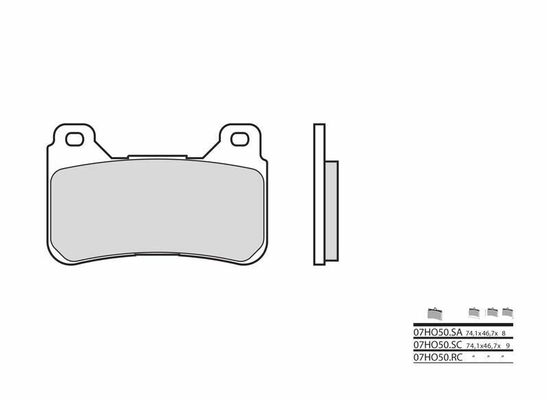 Pastillas de freno sinterizadas Brembo 07HO50SA BREMBO 07HO50SA
