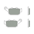 Pastillas de freno sinterizadas Brembo 07HO53SP BREMBO 07HO53SP