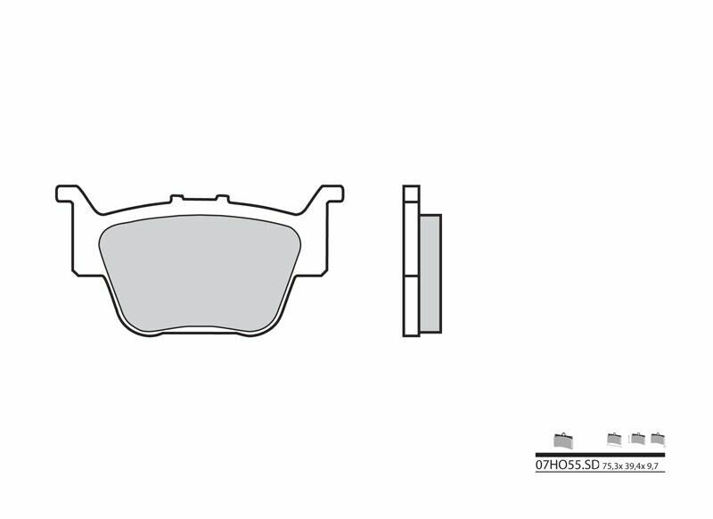 Pastillas de freno sinterizadas Brembo 07HO55SD BREMBO 07HO55SD