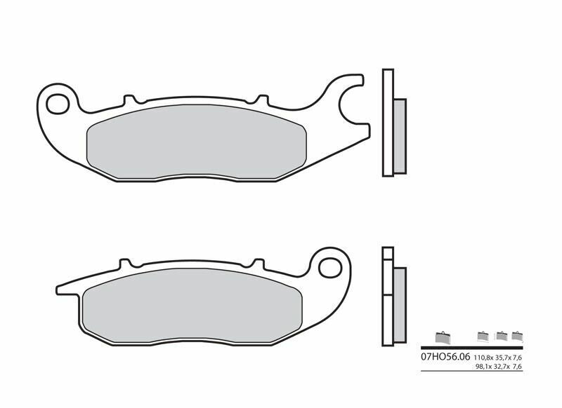 Pastillas de freno orgánicas Brembo 07HO5606 BREMBO 07HO5606
