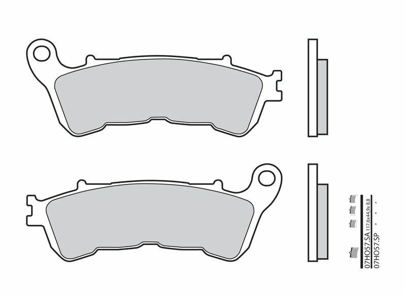 Pastillas de freno sinterizadas Brembo 07HO57SP BREMBO 07HO57SP