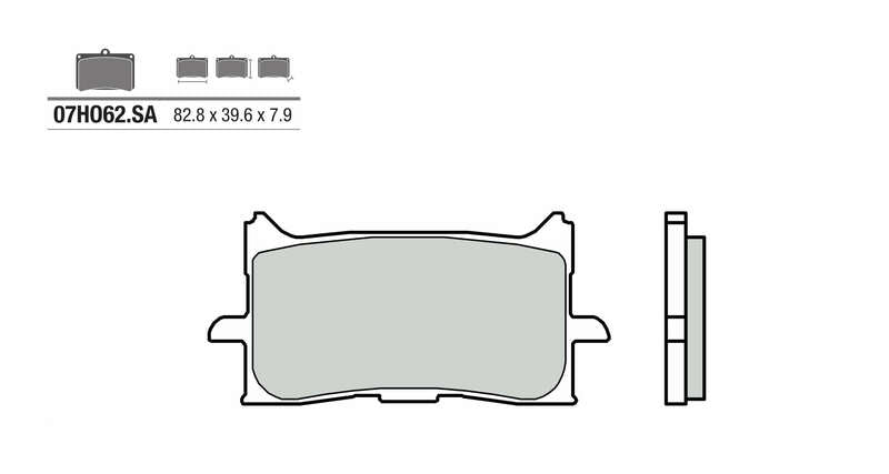 Pastillas de freno sinterizadas Brembo 07HO62SA BREMBO 07HO62SA
