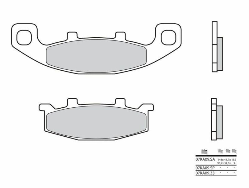 Pastillas de freno orgánicas Brembo 07KA0933 BREMBO 07KA0933