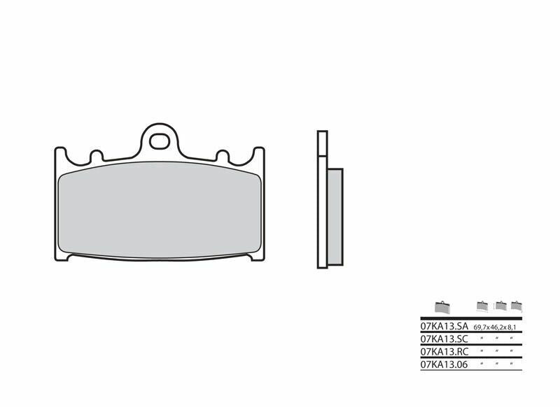 Pastillas de freno orgánicas Brembo 07KA1306 BREMBO 07KA1306