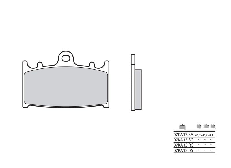 Pastillas de freno sinterizadas Brembo 07KA13LA BREMBO 07KA13LA