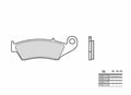 Pastillas de freno orgánicas Brembo 07KA1705 BREMBO 07KA1705