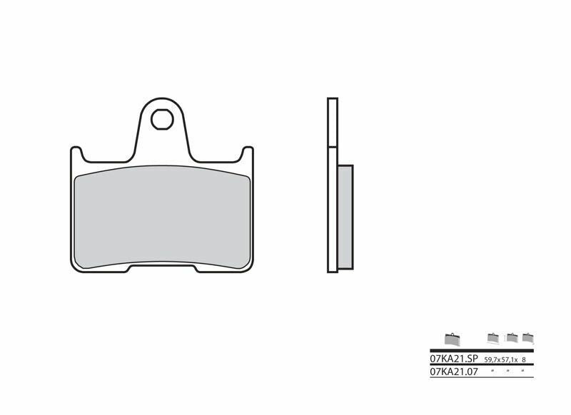 Pastillas de freno orgánicas Brembo 07KA2107 BREMBO 07KA2107