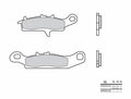 Pastillas de freno sinterizadas de competición Brembo 07KA25SX BREMBO 07KA25SX