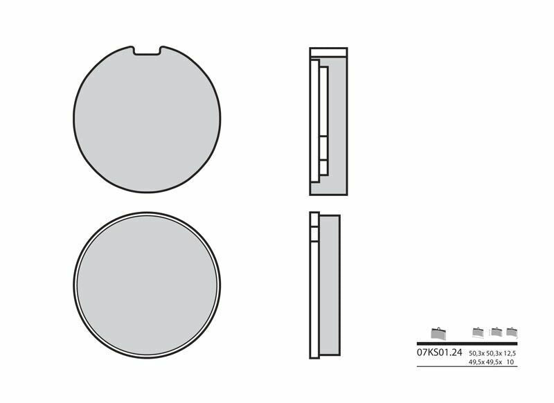 Pastillas de freno orgánicas Brembo 07KS0124 BREMBO 07KS0124