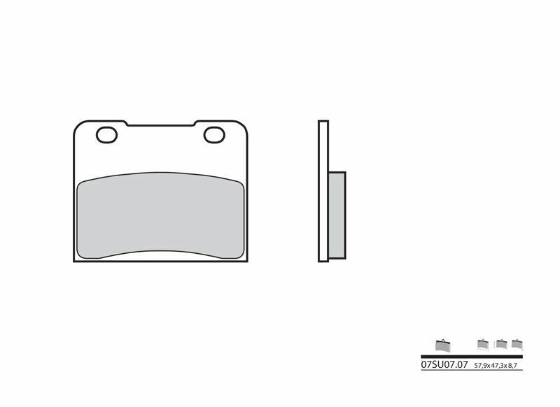 Pastillas de freno orgánicas Brembo 07SU0707 BREMBO 07SU0707