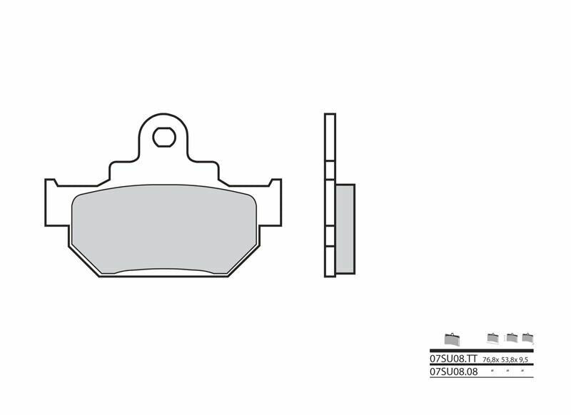Pastillas de freno orgánicas Brembo 07SU0808 BREMBO 07SU0808