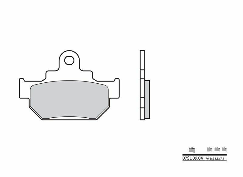 Pastillas de freno orgánicas Brembo 07SU0904 BREMBO 07SU0904