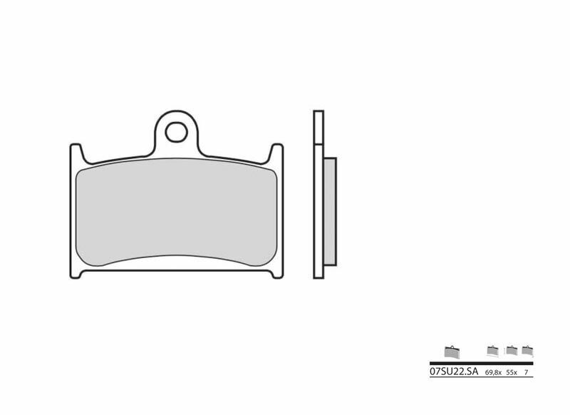 Pastillas de freno sinterizadas Brembo 07SU22SA BREMBO 07SU22SA