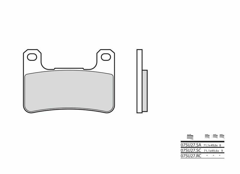 Pastillas de freno sinterizadas Brembo 07SU27SA BREMBO 07SU27SA