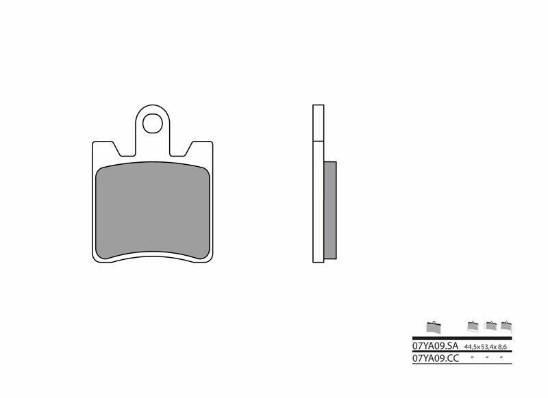 Pastillas de freno orgánicas Brembo 07YA09CC BREMBO 07YA09CC