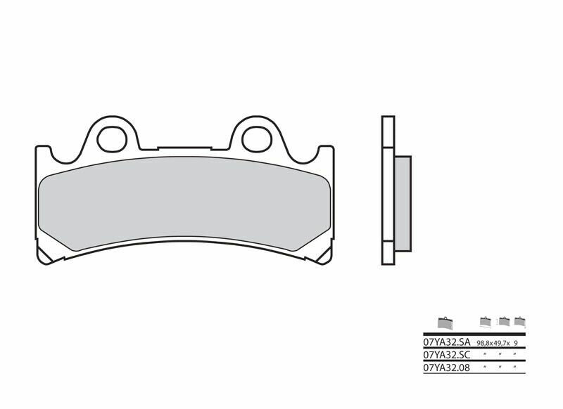 Pastillas de freno sinterizadas Brembo 07YA32SA BREMBO 07YA32SA