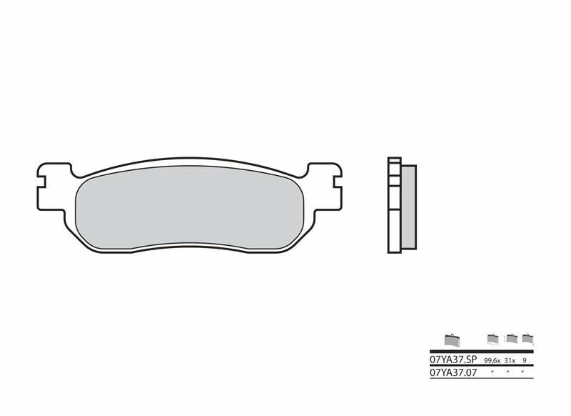 Pastillas de freno orgánicas Brembo 07YA3707 BREMBO 07YA3707