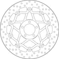 Disco de freno flotante Brembo 78B408A1 BREMBO 78B408A1