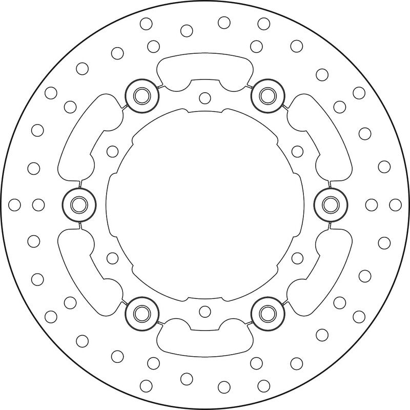 Disco de freno flotante Brembo 78B408A6 BREMBO 78B408A6