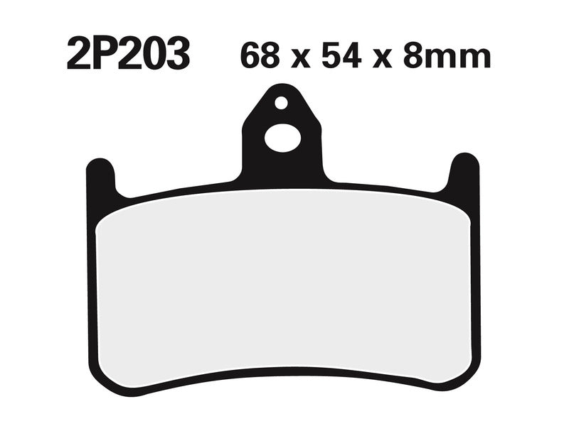 Juego pastillas de freno NISSIN 2P203ST Del. Honda RS250 NISSIN 2P-203ST