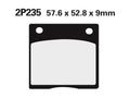 Juego pastillas de freno NISSIN 2P235NS Del. GSX750F 89-97 NISSIN 2P-235NS