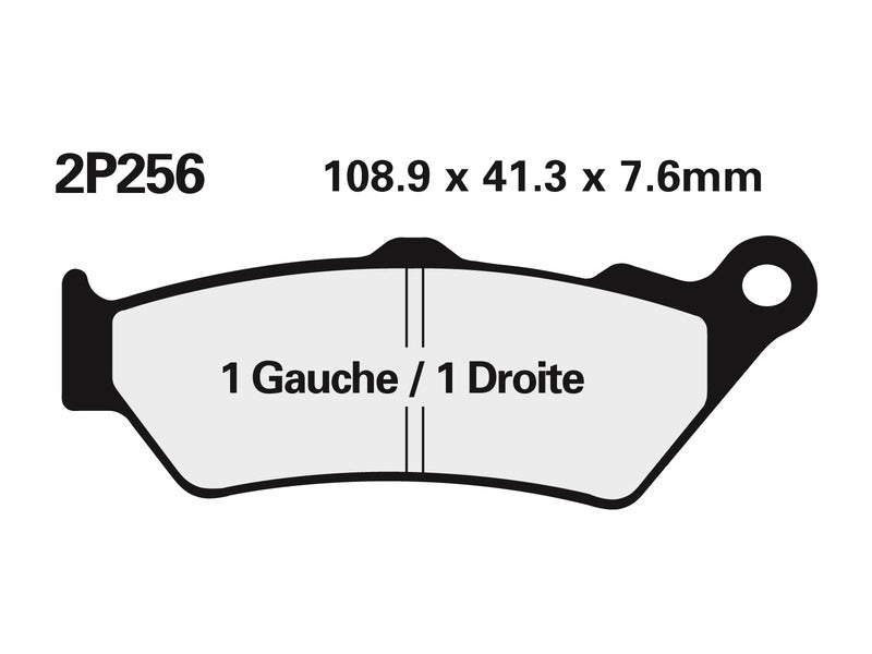 Juego pastillas de freno NISSIN 2P256NS Del. BMW F650 01 NISSIN 2P-256NS
