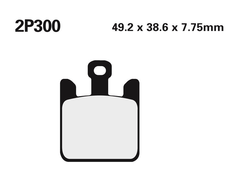 Juego pastillas de freno NISSIN 2P300ST Del. ZX10-R 04-07 NISSIN 2P-300ST