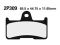 Juego pastillas de freno NISSIN 2P309GS Tra. LX700-4A QUAD NISSIN 2P-309GS