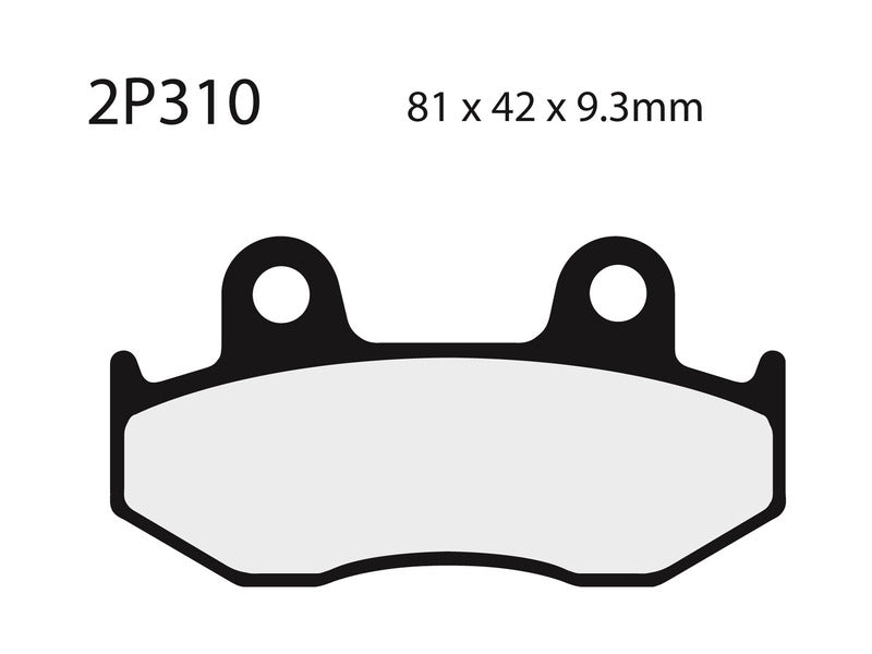 Juego pastillas de freno NISSIN 2P310NS Del. SH125 01-08 NISSIN 2P-310NS
