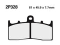 Juego pastillas de freno NISSIN 2P328ST Del. BMW NISSIN 2P-328ST