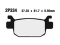 Juego pastillas de freno traseras Nissin Honda Forza / SH Scoopy NISSIN 2P-334ST